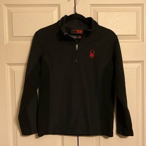 Youth SPYDER Black pullover size large